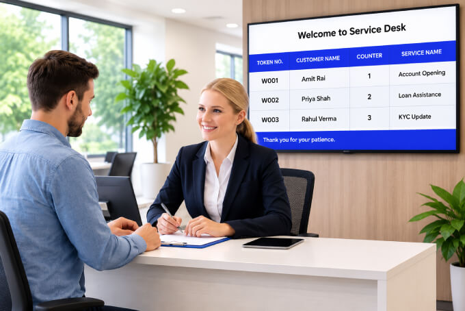 Staff Serving Customers